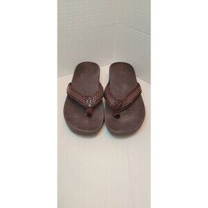 VIONIC Women's High Tide Brown Leather Orthopedic Sandal Size 8